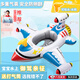 OIMG游泳圈飛機(jī)坐艇防側(cè)翻小孩男孩女孩安全坐圈1-6歲水上樂園玩具圈 水槍款-白飛艇（送打氣筒）