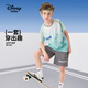 迪士尼（DISNEY）男童帥氣短袖短褲套裝六一兒童節(jié)中大童兩件套25夏DA521AE32綠140