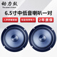 動(dòng)力鼓汽車(chē)音響改裝6.5寸喇叭高音重低音炮通用車(chē)載二分頻套裝同軸 青砂盆中低音 6.5寸一對