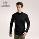 ARC'TERYX始祖鳥 IONIA MERINO WOOL HOODY 舒適 男子 羊毛長袖T恤 BLACK/黑色 L