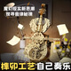 大提琴八音盒鳥之詩音樂盒機械音樂盒手工diy積木立體木質(zhì)拼圖 天使之翼【琴弦翅膀都會動】 配樂：鳥之詩