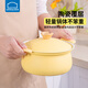 樂扣樂扣（LOCK&LOCK）陶瓷湯鍋煲湯鍋燉鍋耐高溫大容量養(yǎng)生鍋大肚煲電磁爐燃?xì)馔ㄓ?黃色 20cm 2.3L