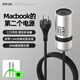 黑魚電力蘑菇2號 65W筆記本充電器 多功能快充插頭筆記本/手機/平板充電器多口輸出銀色