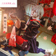 原神cos服妻城楓原萬(wàn)葉男裝潮c服動(dòng)漫游戲全套cosplay服套裝日常 萬(wàn)葉c服裝 L