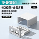 Enmane英曼4口6口8口12口配線架空架家用弱電箱兼容網(wǎng)絡(luò)直通模塊光纖配線架耦合器超六類屏蔽模塊配線架 全包屏蔽空配線架【4口】 白色