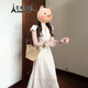 艾美琦美（AIMEIQIMEI）小個(gè)子氣質(zhì)法式碎花連衣裙子女裝夏天女2025年新款顯瘦度假風(fēng)長(zhǎng)裙 圖片色 M