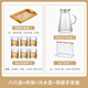 禾艾蘇（heisou）高顏值樹(shù)紋杯耐熱玻璃杯家用水杯牛奶杯咖啡杯紅酒啤酒杯透明杯子 水杯 6只+1.8L水壺+杯架+茶盤(pán)