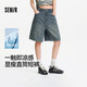 森馬（Semir）牛仔褲女遮胯顯瘦寬松復古潮夏季2025涼感百慕大短褲109325122007