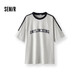 森馬（Semir）短袖T恤男運(yùn)動(dòng)學(xué)院風(fēng)上衣拼色潮流寬松夏裝2025字母109325100139