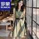 羅蒙（ROMON）連衣裙女2024夏季新款輕奢時尚女裝遮肉顯瘦顯高減齡今年流行裙子 連衣裙 S