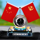 CLCEY汽車紅旗擺件時鐘真表車內(nèi)飾香水中控臺香薰時來運轉車載香薰男女 圓球+旗幟+鐘表