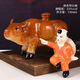 興盛長山西汾陽杏花鎮(zhèn)白酒禮盒裝清香型53度1.5L糧食生肖牧童牛送禮酒 53度 750mL 1瓶 牧童彩牛禮盒