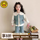 G.DUCKKIDS小黃鴨童裝女童牛仔套裝2025新款兒童洋氣春秋裝寶寶娃娃衫三件套 藍色三件套 100 (建議90-98cm 2-3周歲）