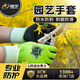 星宇（XINGYU）園藝手套花藝防刺防水挖沙趕海工具花園種花月季園林種植 綠色L碼