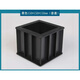 塑料150混凝土試壓模試塊盒砼三聯(lián)模具抗?jié)B混凝土砂漿試模試磨盒 150*150*150(普通黑色)