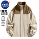 NASA MARVEL外套男春秋季休閑百搭夾克潮流拼接立領(lǐng)寬松情侶裝