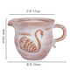 LZJV紅陶花盆新品浮雕復古創(chuàng  )意童趣動(dòng)物蝴蝶蜜蜂天鵝陽(yáng)臺陶土(多花面) 單個(gè)復古天鵝杯 口徑17*高度16cm