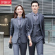 伊婭莎職業(yè)裝西裝套裝男女款商務(wù)白領(lǐng)面試正裝售樓部銷售西服銀行工作服 單件女款西裝(備注顏色) XL