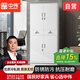 中偉（ZHONGWEI）檔案柜中二斗文件柜資料收納柜帶鎖鐵柜子財務(wù)憑證柜