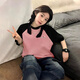 李寧純棉短袖T恤男美式休閑寬松體恤新款運動夏季黑色情侶女大碼半袖