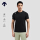 DESCENTE迪桑特TRAINING系列綜訓訓練運動(dòng)健身男士短袖針織衫夏季 BK-黑色 L (175/96A)