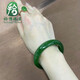 拾想菠菜綠和田玉手鐲碧玉女青海料碧玉扁條年輕款少女玉鐲子貴妃鐲 圈口51