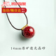 滿貴人朱砂吊墜原礦原石鎖骨鏈透光晶體砂轉(zhuǎn)運珠吊墜紫砂圓珠項鏈本命年 14mm原礦透光砂款