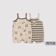 巴厘小豬嬰兒連體衣夏季薄款小月齡哈衣爬服夏天2025新款背心吊帶寶寶衣服 竹林奇遇 【2件裝】 66cm