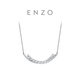 周大福 ENZO 18K金微笑鉆石項(xiàng)鏈女百搭 EZU2593 40cm