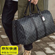 鉑吶苓旅行包行李包大容量手提包健身包單肩包男女士短途旅游出差運動(dòng)包 旅行包【黑格】