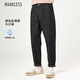MARKLESS【原色牛仔褲】男士春夏季肌理感休閑褲子1031【久洗不褪色】黑30