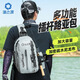 漁之源（Yuzhiyuan）2025新款多功能單肩背包腰包斜挎包釣魚專用路亞漁具路亞包 墨羽灰（氣密拉鏈 防潑水）