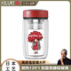 AILUKI日本玻璃水杯女士高顏值雙層隔熱辦公室泡茶可愛(ài)茶杯居家外出 【單杯款335ML】緋紅花季玻璃杯
