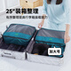 m square旅行收納袋衣服物旅游收納包便攜出差行李箱整理袋 湖水藍(lán)XL*2