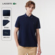 LACOSTE法國鱷魚(yú)男裝春夏純色基礎款簡(jiǎn)約休閑短袖Polo衫|PH0542 166/藏青色 M (175) 4