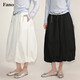 fano studios范洛Fano 小眾設計感輕盈氧氣百搭松緊花苞半身裙女2026夏季新款 黑色 第二批 均碼