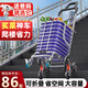 莊子然小推車手拉車爬樓家庭平板車折疊可坐購物車手推車?yán)夏曩I菜小拉車 單把手八輪款【輕松爬樓+折疊】