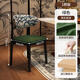 藍澤中古風(fēng)實(shí)木餐椅創(chuàng  )意家用復古餐廳休閑椅子靠背椅餐桌凳綠色梳妝凳 【單把裝】黑色腿-提花絨布