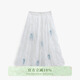 七月夕原創(chuàng  ) 碧落星辰 交領(lǐng)短衫牛仔馬面裙國風(fēng)漢服套裝女小個(gè)子夏 碧落星辰 花苞裙-現貨 S