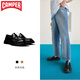 看步（CAMPER）Walden新款男鞋多色復(fù)古樂福鞋增高商務(wù)通勤戶外軟底休閑皮鞋 黑色019 42 寬腳/高腳背建議拍偏大一碼