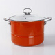 歐麗家琺瑯搪瓷燉鍋湯鍋厚實(shí)煮食鍋蒸鍋奶鍋電磁爐加熱通用 蒸鍋 24cm