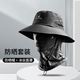 戰術(shù)鳥(niǎo)(輕薄透氣)大頭圍夏季戶(hù)外漁夫帽男徒步登山防曬帽子女薄遮陽(yáng)釣魚(yú)