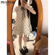 棉致法式甜美露肩波點(diǎn)連衣裙女夏季2025新款小個(gè)子氣質(zhì)蝴蝶結短裙子 674圖片色【高品質(zhì)38.5】 L 100-115斤
