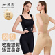婷美連體塑身衣女收腹提臀后脫式免穿內(nèi)衣無痕塑形美體束身衣 黑色3XL