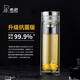 希諾抗菌玻璃杯高檔商務(wù)水杯男送禮辦公過濾泡茶杯子XN-7052K 300mL