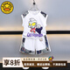 G.DUCKKIDS小黃鴨聯(lián)名奧特曼衣服男童夏裝套裝兒童夏季背心兩件套寶寶運(yùn)動(dòng)服 白色 120 (建議105-115cm 4-5.2周歲)