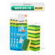 茶花洗碗布百潔布海綿擦加厚廚房刷鍋不沾油家用刷碗雙面清潔抹布 【3組24片裝】平面海綿百潔布