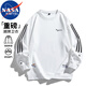 NASA MARVEL七夕情人節(jié)禮物衛(wèi)衣男春秋T恤圓領(lǐng)上衣美式潮流美式圓領(lǐng)打底衫
