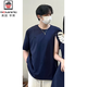 AEMAPE小眾設計感情侶裝夏季2025韓版短袖T恤連衣裙法式一裙一衣ins潮 男上衣 均碼 XL