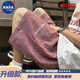 NASALIKE字母刺繡休閑短褲男夏季新款外穿美式潮牌寬松運(yùn)動(dòng)休閑五分褲子男 【高質(zhì)量升級(jí)版】粉紅色 XL 建議體重120-135斤